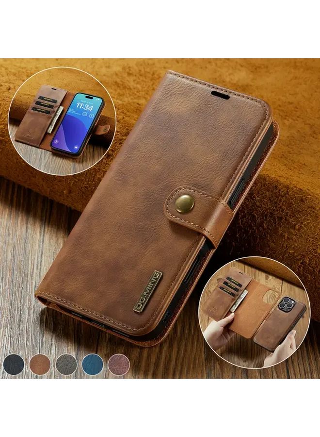 Red Faux Leather Wallet Case For IPhone X XS 2 In 1 Flip Cover Card Holder - Image 2